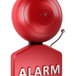 Alarm Bell over white